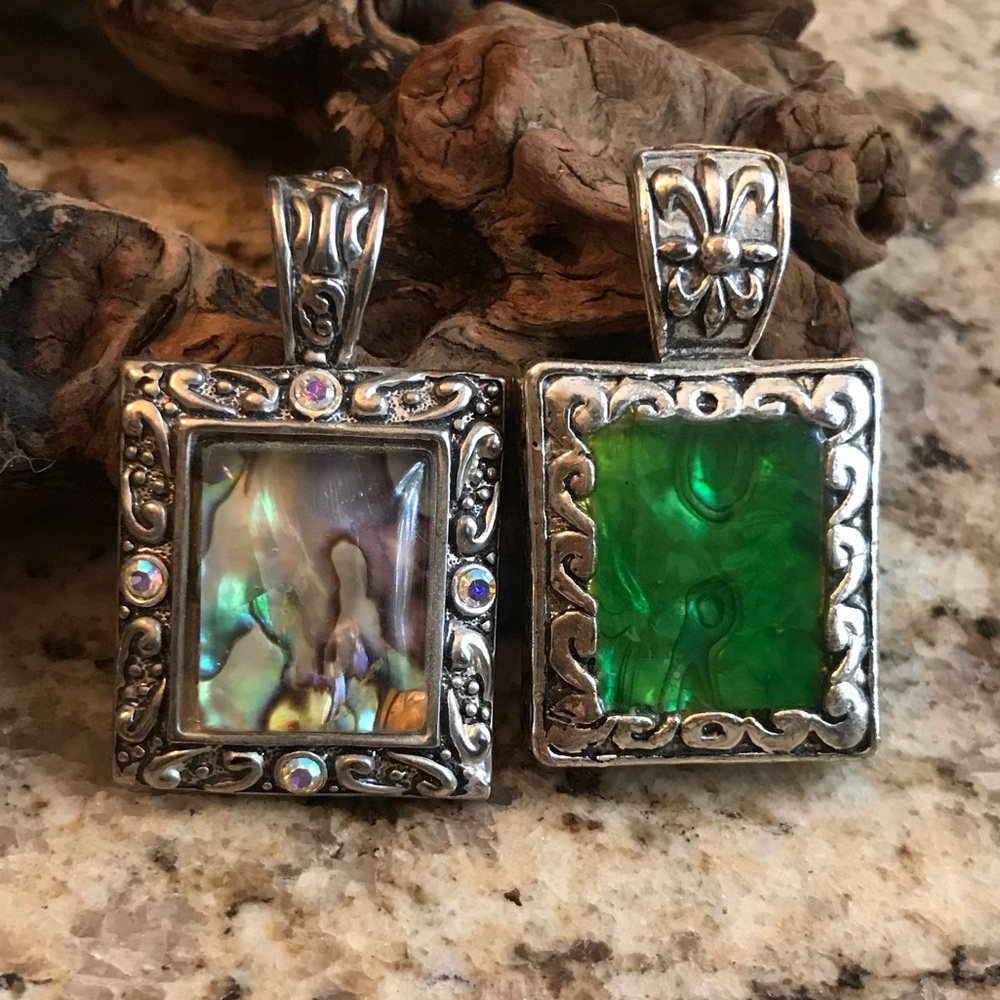 Large Faux Stone Pendents